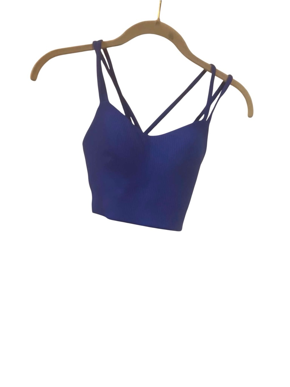 NWT Lululemon Like A Cloud Longline Bra Size 4 B/C BEACH BALL BLUE